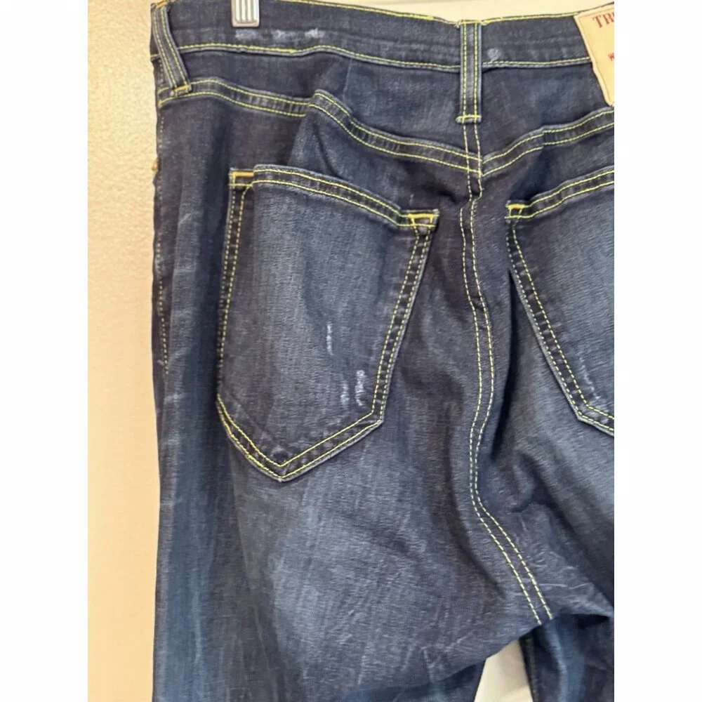 True Religion World Tour Men’s Jack Super Skinny Jean Sz 33x32 Distressed